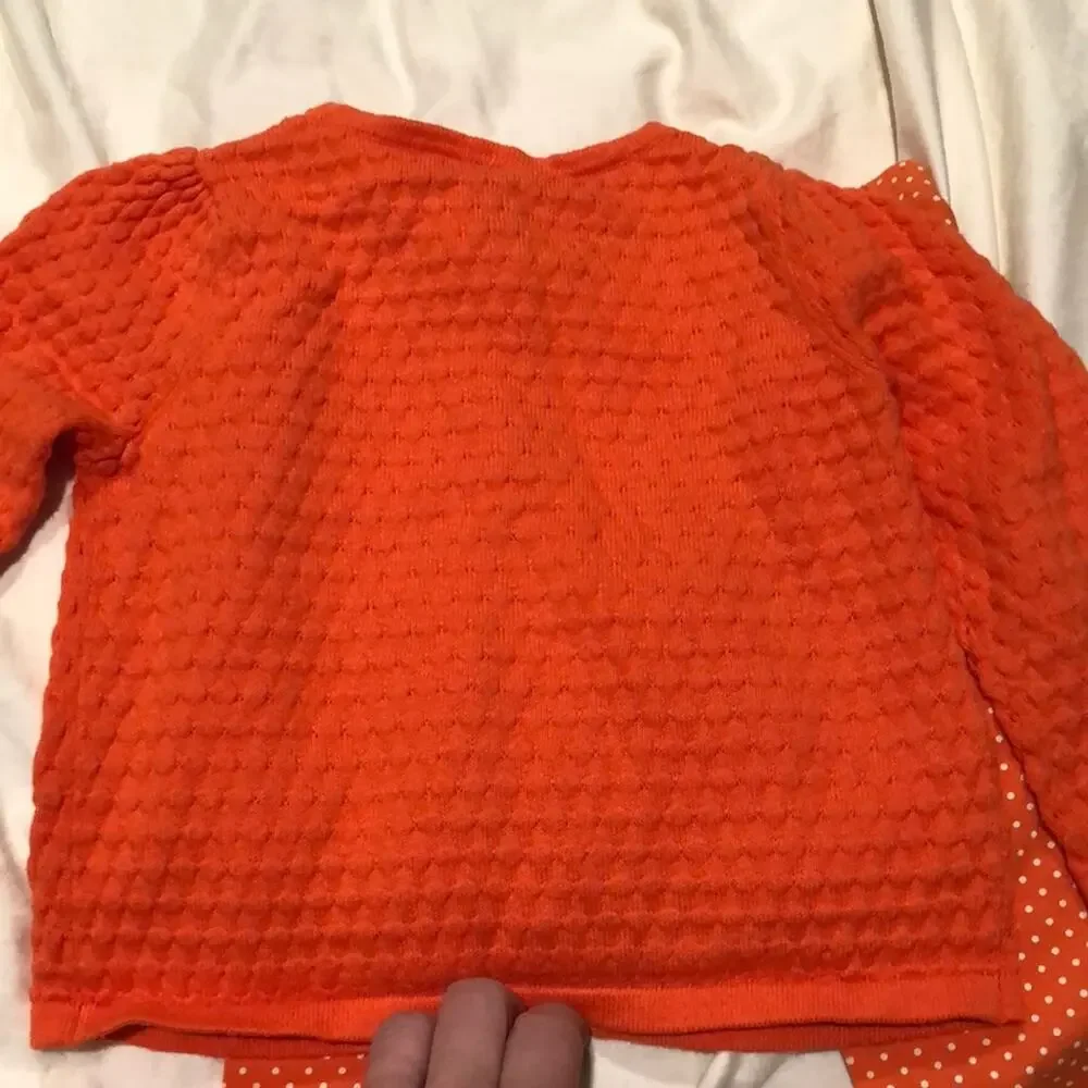 Gymboree 18-24 Orange sweater legging set worn 1